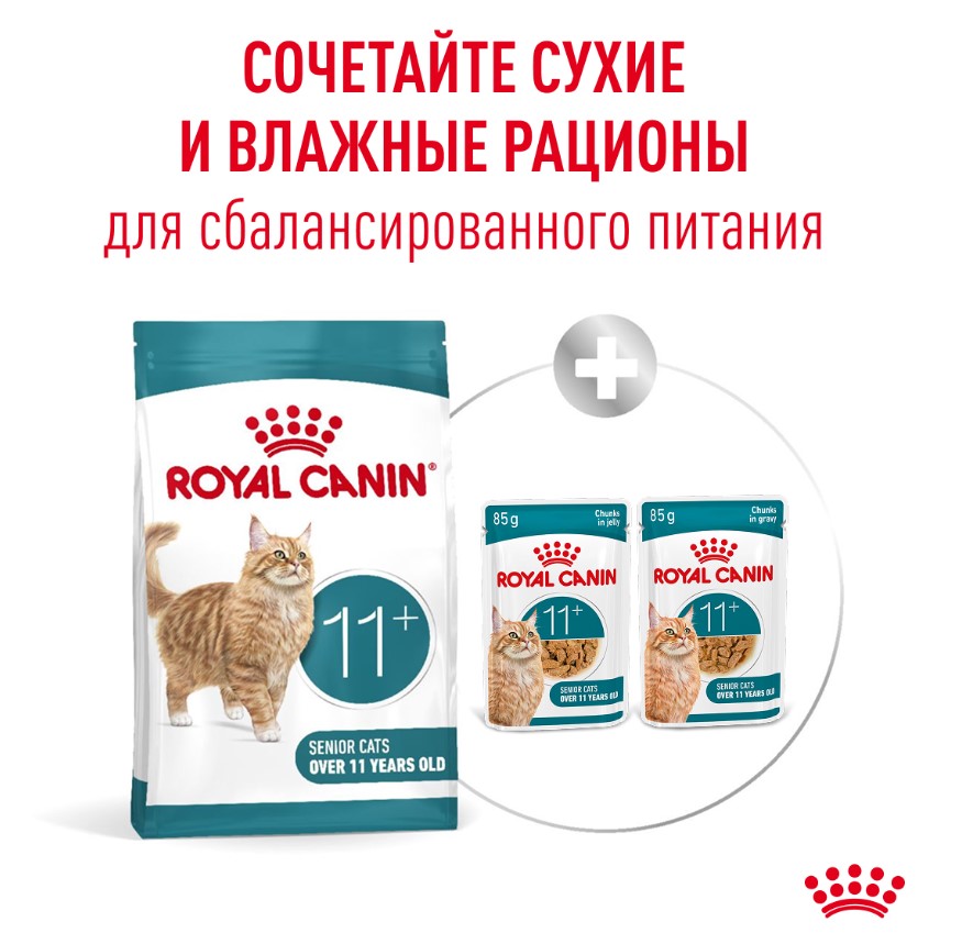Сухой корм для пожилых кошек Royal Canin Ageing 11+