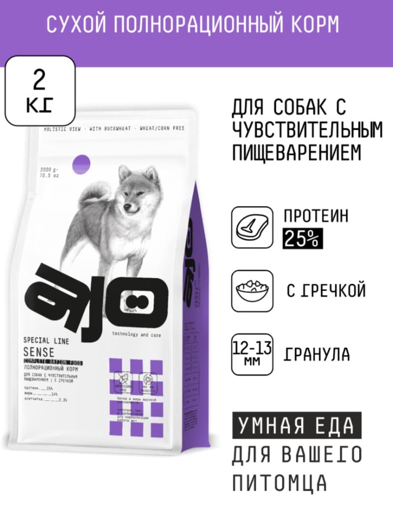 Каталог Сухой корм для собак AJO Special Line Sense Adult Dog для собак