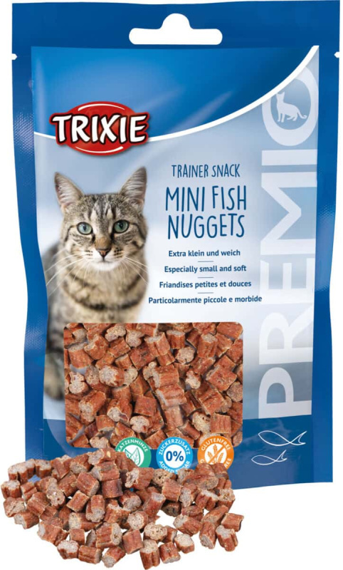 Лакомство для кошек Мини-наггетсы из рыбы с курицей TRIXIE PREMIO Trainer