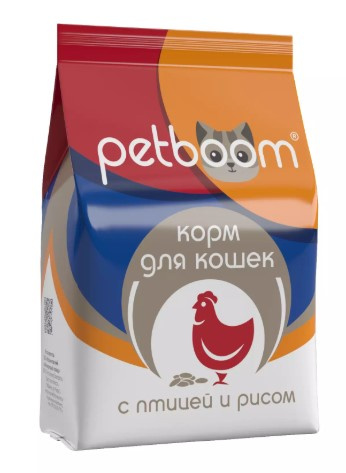 Сухой корм для кошек Petboom Adult (птица, рис)