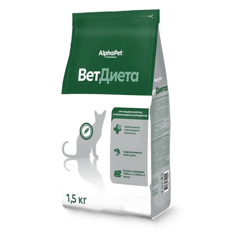Сухой корм для кошек AlphaPet Vet Diet Hypoallergenic Adult Cat