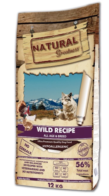 Сухой корм для собак Natural Greatness Wild Recipe All Age (утка, индейка, кролик, курица)