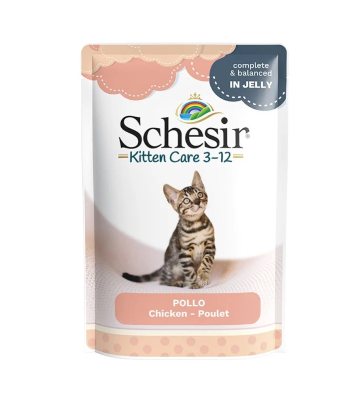 Влажный корм для котят Schesir Kitten (курица)