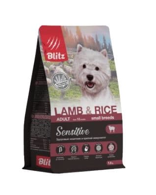 Каталог Сухой корм для собак мелких пород BLITZ ADULT SMALL LAMB&RICE (ягненок, рис) для собак