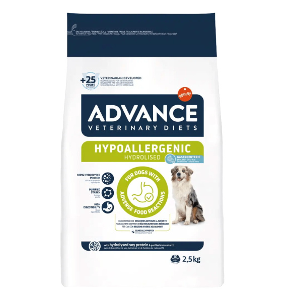 Диетическое питание для собак Сухой корм для собак Advance Veterinary Diets Hypoallergenic