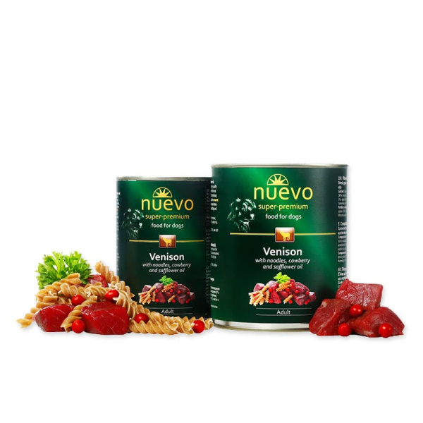Консервы для собак NUEVO Venison (оленина, брусника)