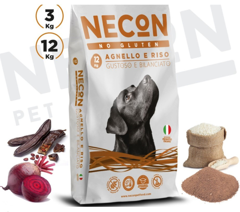 Каталог Сухой корм для собак Necon Gusto Adult (Ягненок, рис) для собак