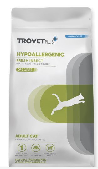 Сухой корм для кошек Trovet Plus Hypoallergenic Vet Diet Adult (насекомые)