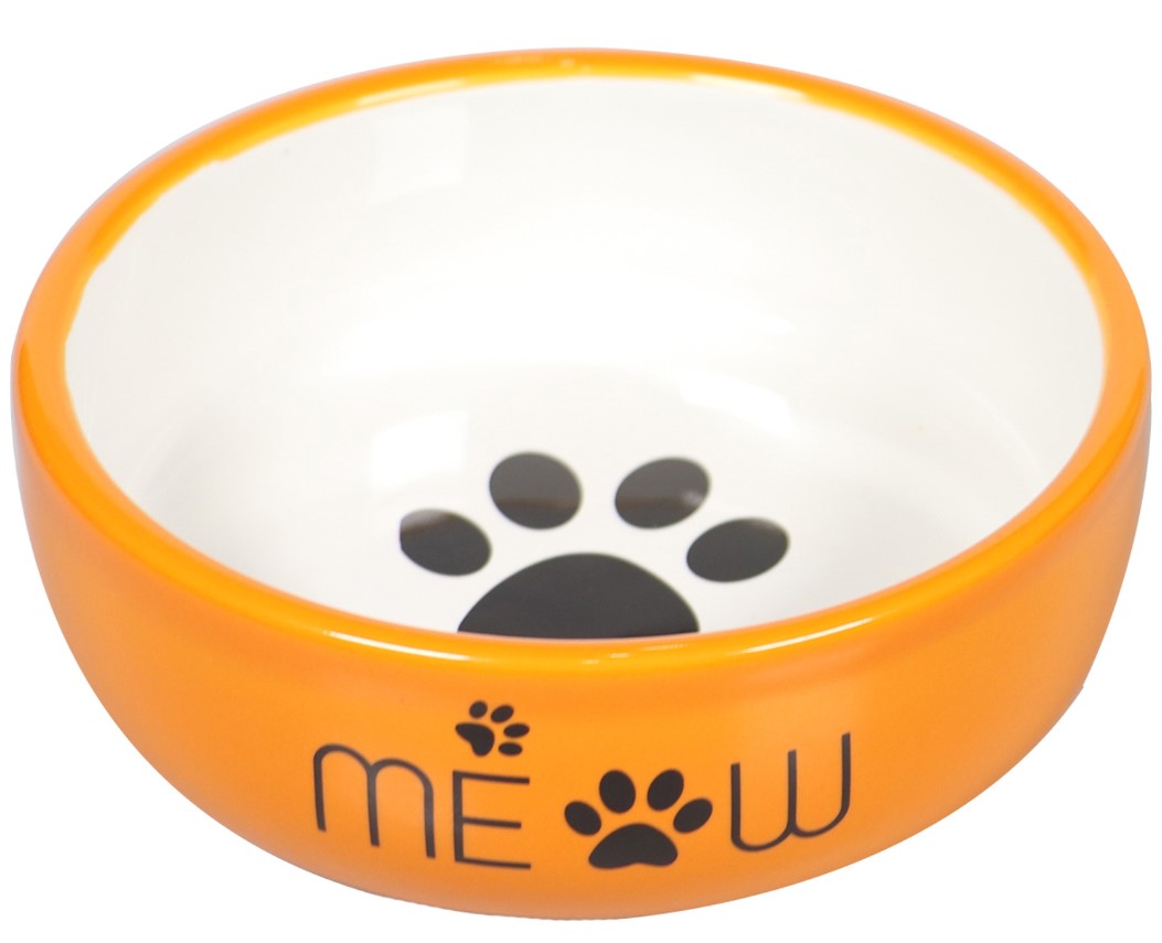 Миска для кошек Mr.Kranch керамическая MEOW 380 мл