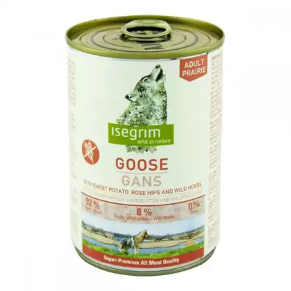 Консервированный корм для собак Консервы для собак Isegrim PRAIRIE Goose (гусь, батат)