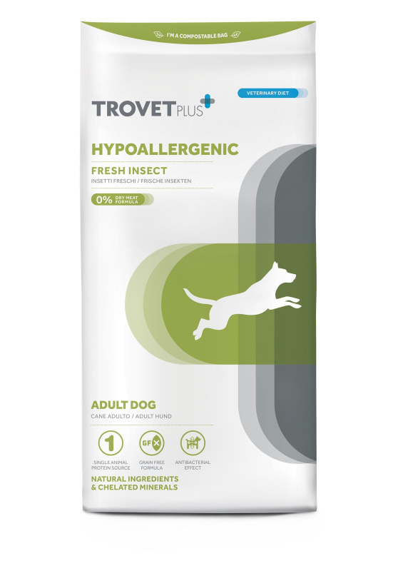 Каталог Сухой корм для собак Trovet Plus Hypoallergenic Vet Diet Adult (свежие овощи) для собак