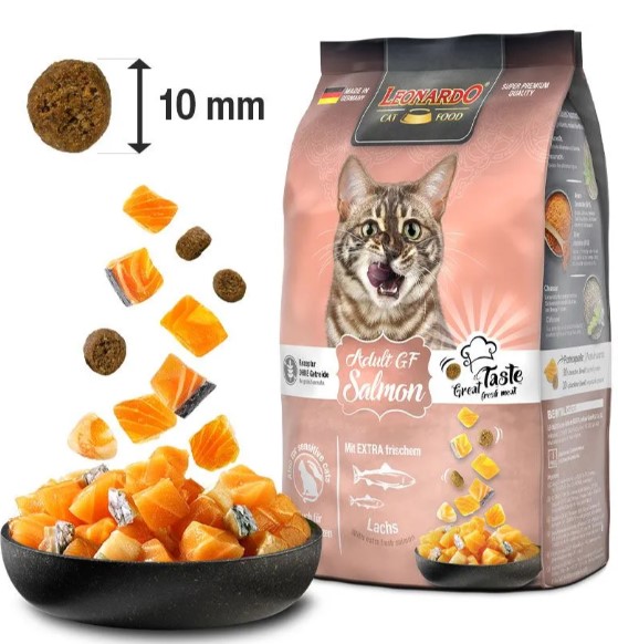 Сухой корм для кошек Leonardo GF Adult Cat (лосось)