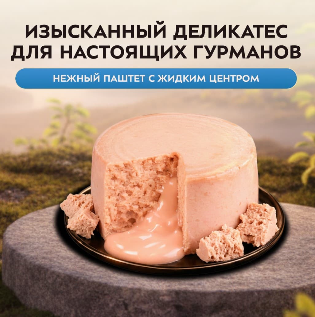 Влажный корм для котят Мнямс Деликатес Фондан Kitten (курица, козье молоко)