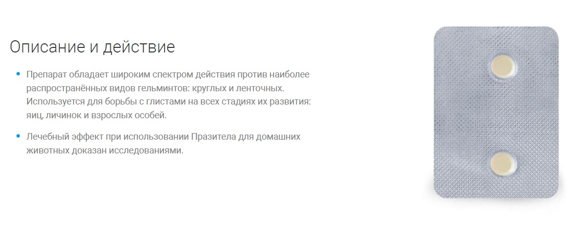 Празител таблетки от глистов для котят и щенков