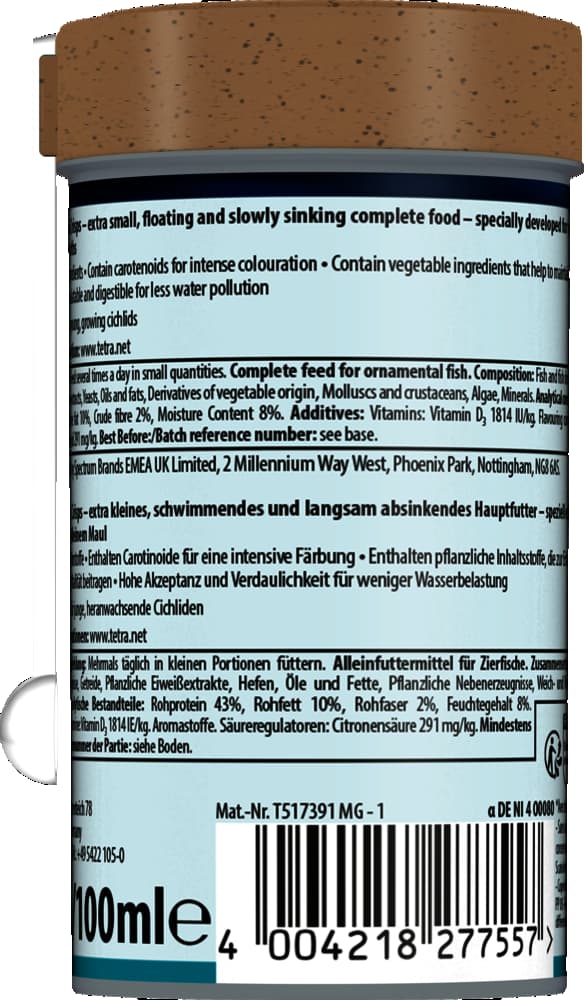 Корм для аквариумных рыб Tetra Micro Crisps