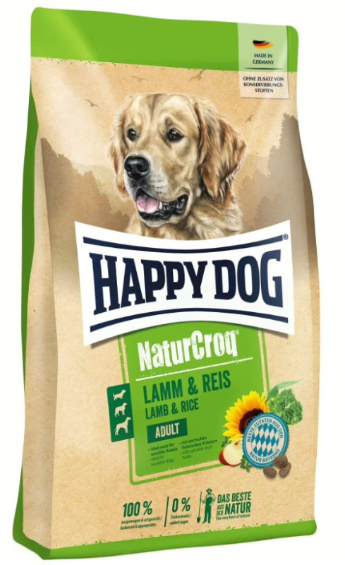 Каталог Сухой корм для собак HAPPY DOG NaturCroq Lamm&Reis для собак