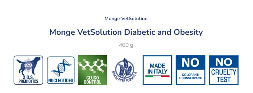 Консервированный корм для собак Monge VetSolution Diabetic and Obesity Dog