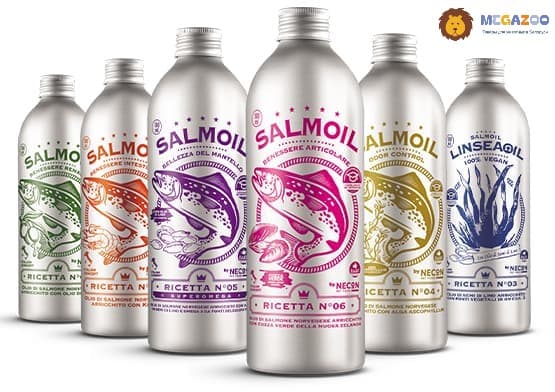 Рыбий жир для кошек и собак NECON SALMOIL RICETTA 4