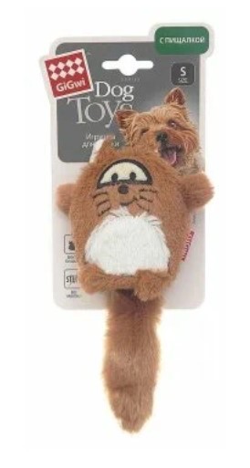 Игрушка для собак GiGwi Plush Friendz Лиса с большой пищалкой