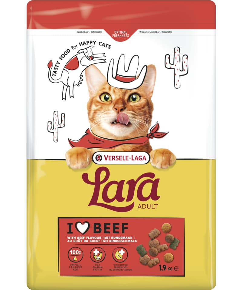 Сухой корм для кошек LARA (говядина)