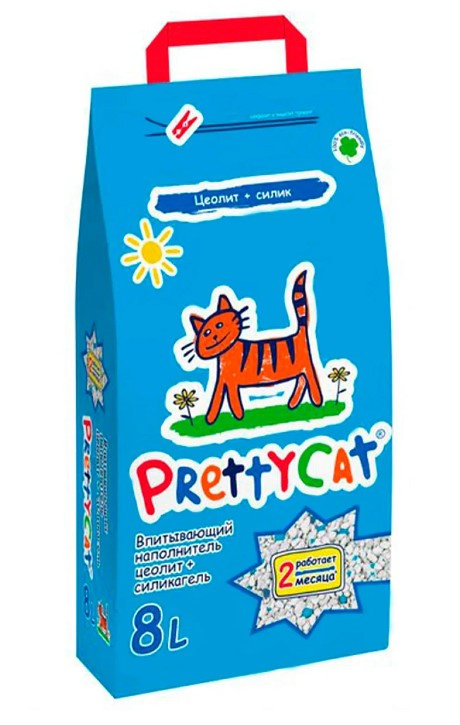 Наполнитель PrettyCat впитывающий глиняный Naturel