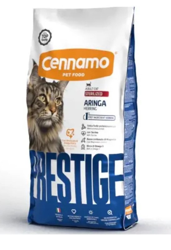 Сухой корм для кошек Cennamo Prestige PRC Sterilized Aringa Adult Cat (с сельдью)