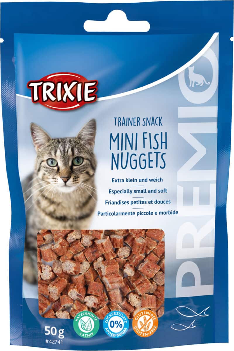 Лакомство для кошек Мини-наггетсы из рыбы с курицей TRIXIE PREMIO Trainer