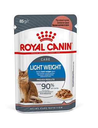 Влажное питание для кошек  Royal Canin Light Weight Care в соусе 