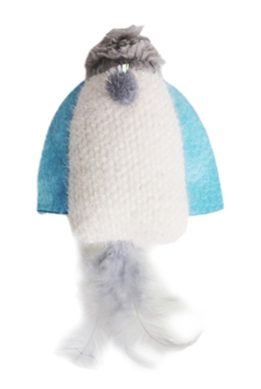 Игрушка для кошек Petpark Космический корабль с перьями и кошачьей мятой