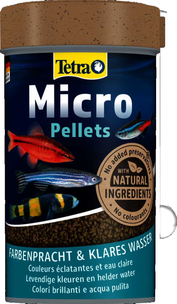 Корм- пеллеты для мелких декоративных рыб Tetra Micro Pellets