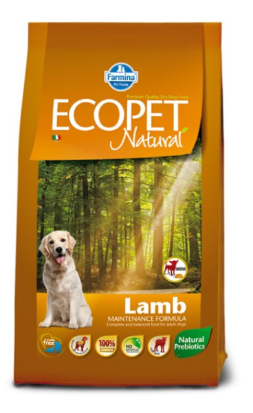 Сбалансированный корм Сухой корм для собак средних пород Farmina Ecopet Natural Lamb Medium 12 кг
