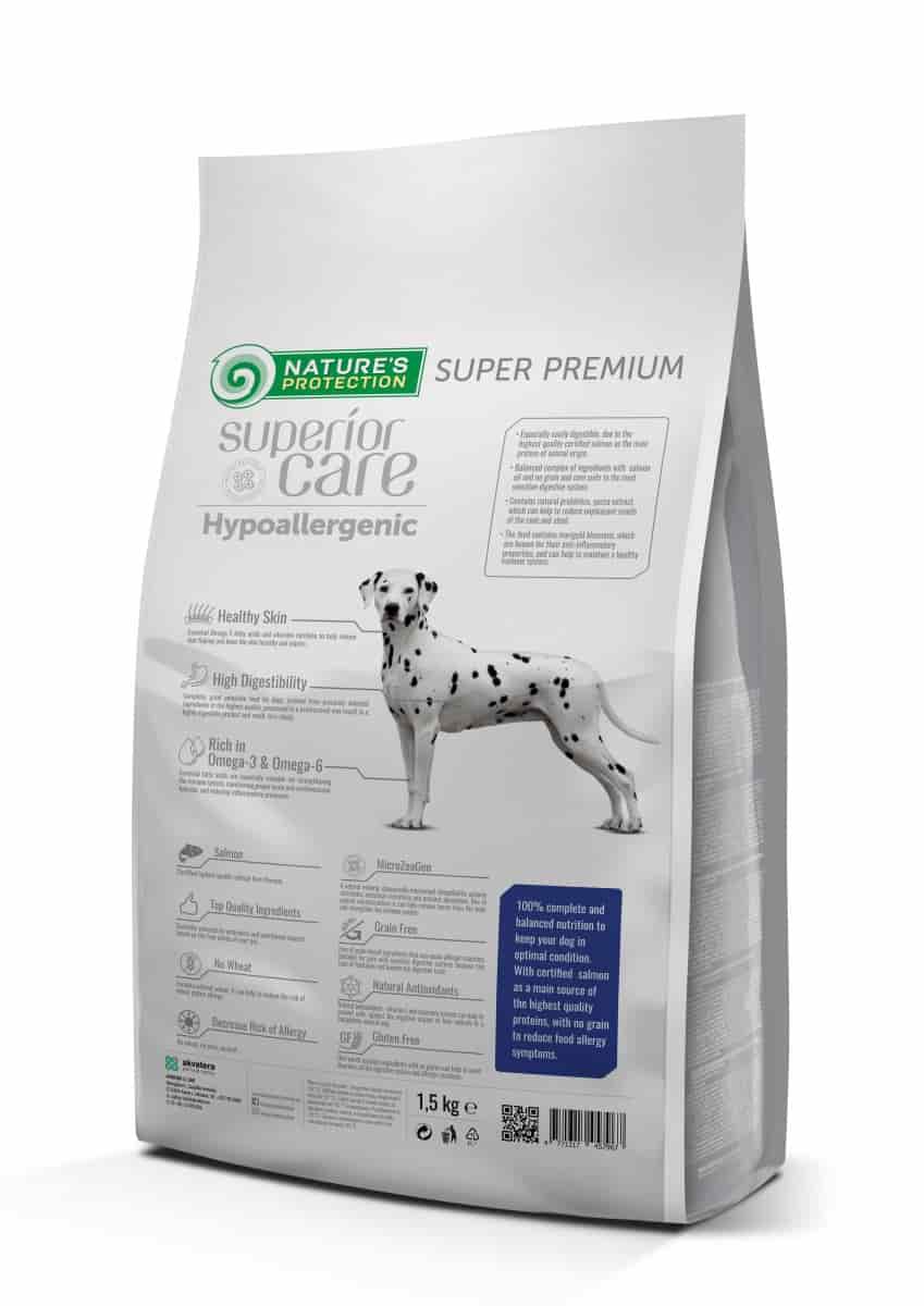 Пища для собак Сухой корм для собак Nature's Protection HYPOALLERGENIC GRAIN FREE SALMON ADULT ALL BREEDS