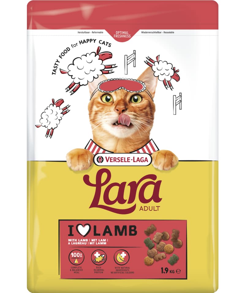 Сухой корм для кошек LARA (ягненок)