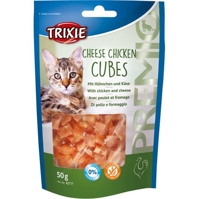 Лакомство для кошек Куриные кубики с сыром TRIXIE PREMIO