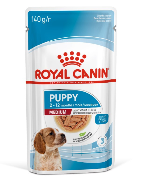 Влажный корм для щенков Royal Canin Medium Puppy (соус)