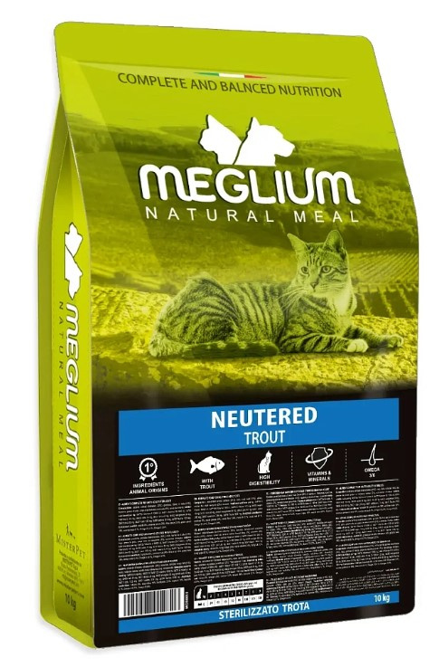 Сухой корм для стерилизованных кошек Meglium Neutered Adult Cat (форель)