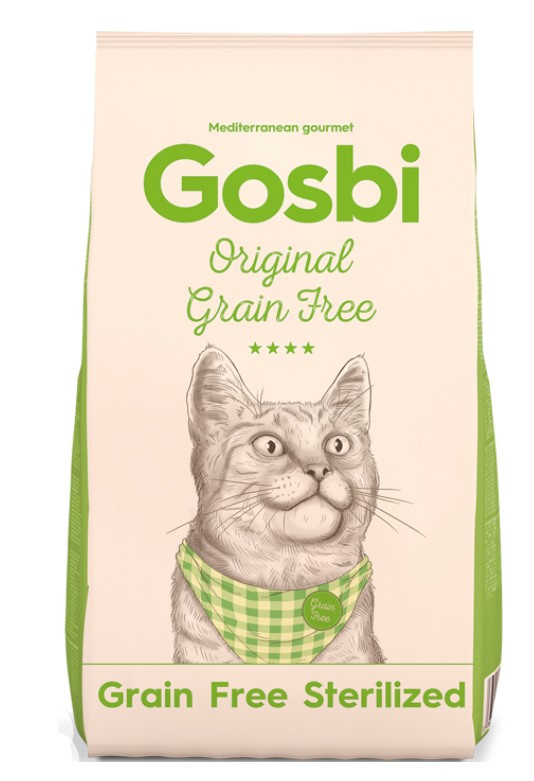 Сухой корм для стерилизованных кошек Gosbi Original Grain Free Sterilized Cat (курица, лосось)