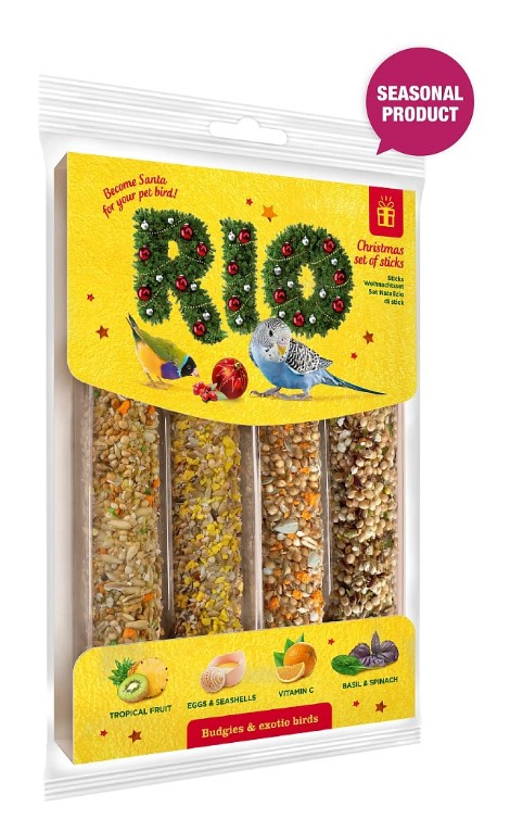 Новогодний набор палочек для волнистых попугайчиков и экзотов RIO