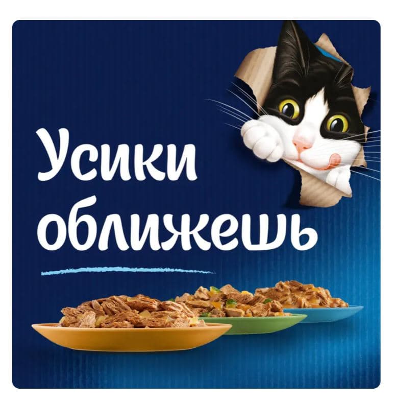 Влажный корм для кошек Felix Аппетитные кусочки (кролик в желе)