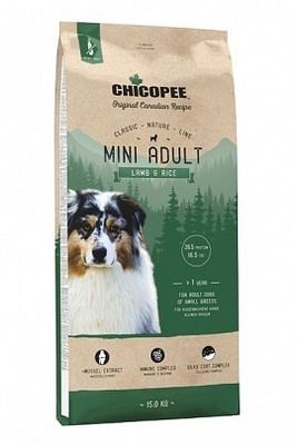 Пища для собак Сухой корм для собак CHICOPEE CNL Mini Adult Lamb & Rice (ягненком, рис)