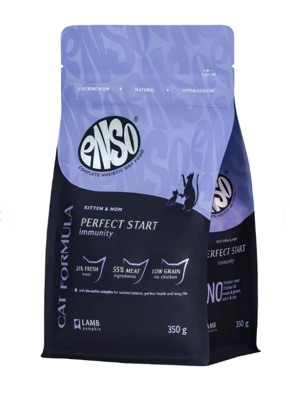 Сухой корм для котят Enso Cat Formula Perfect start Kitten (ягненок, тыква)