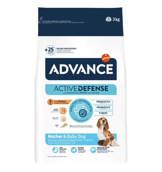 Пища для щенков с первых недель жизни Сухой корм для собак Advance Dog Mother Dog & Initial (курица)