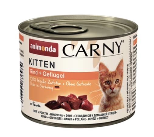 Сбалансированный корм для кошек  Animonda CARNY Kitten (мясо домашних птиц)