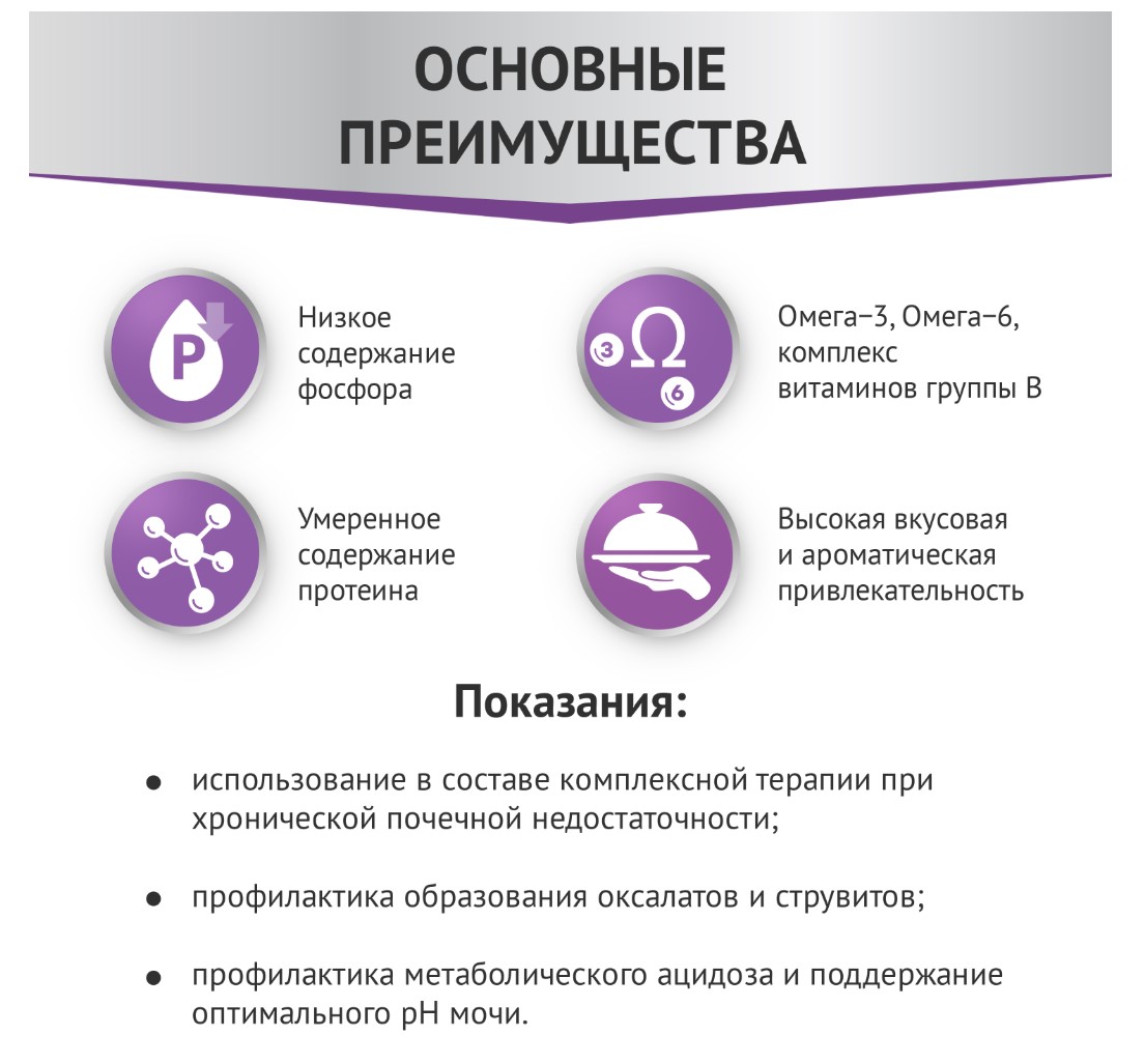 Мираторг Влажный корм для кошек при заболеваниях почек Expert Renal