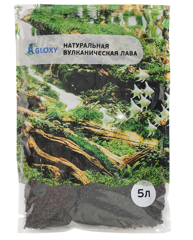 Лава Gloxy черная 3-5 мм