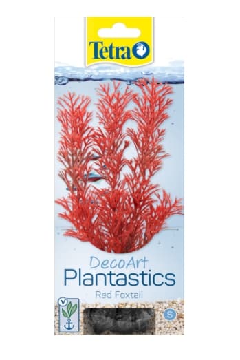 Пластмассовое растение L Перистолистник 30 см (с грузом) RCTetra DecoArt Plant L Foxtail Red