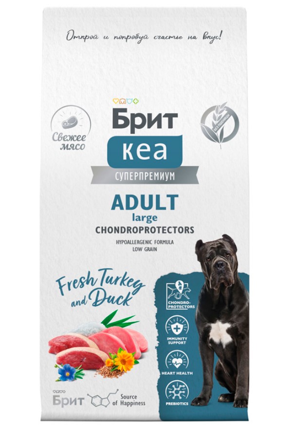 Каталог Сухой корм для собак Brit Care Dog Adult Large Chondroprotectors (индейка, утка) для собак