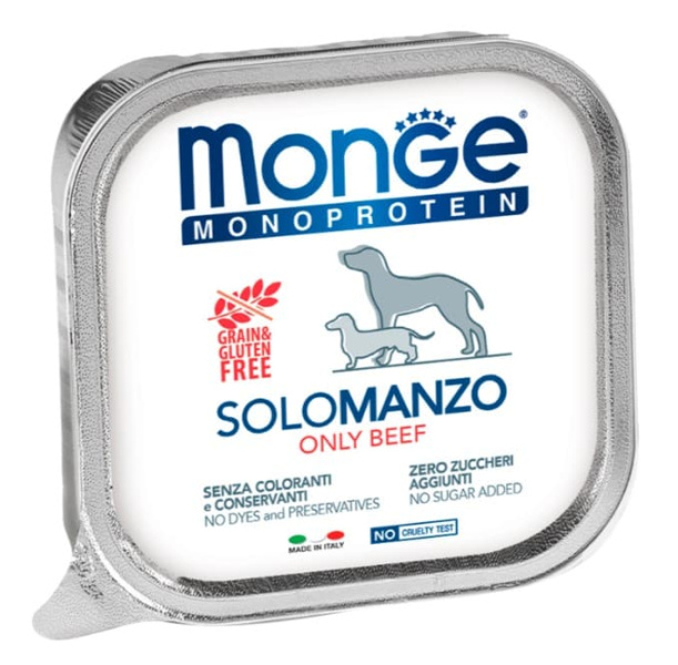Паштет для собак Monge Dog Monoprotein Adult Beef (говядина)