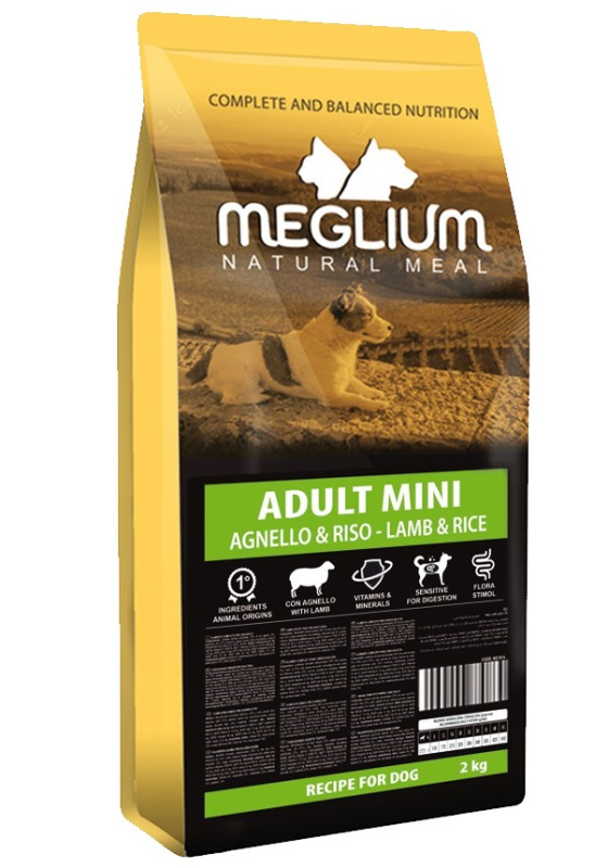 Каталог Сухой корм для собак Meglium Dog Adult Mini Sensible Lamb and Rice (ягненок и рис) для собак
