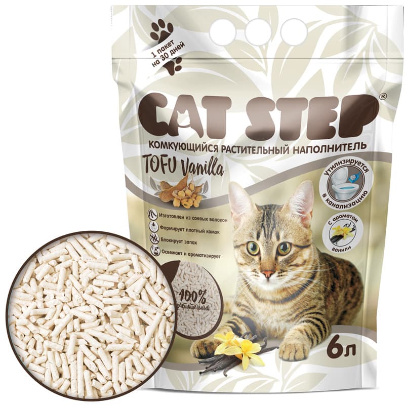 Соевый наполнитель Cat Step Tofu Vanilla